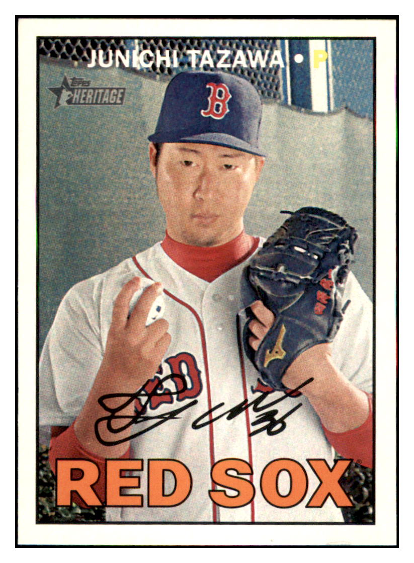 2016 Topps Heritage Junichi Tazawa  Boston Red Sox #615 Baseball card   M32P1 simple Xclusive Collectibles