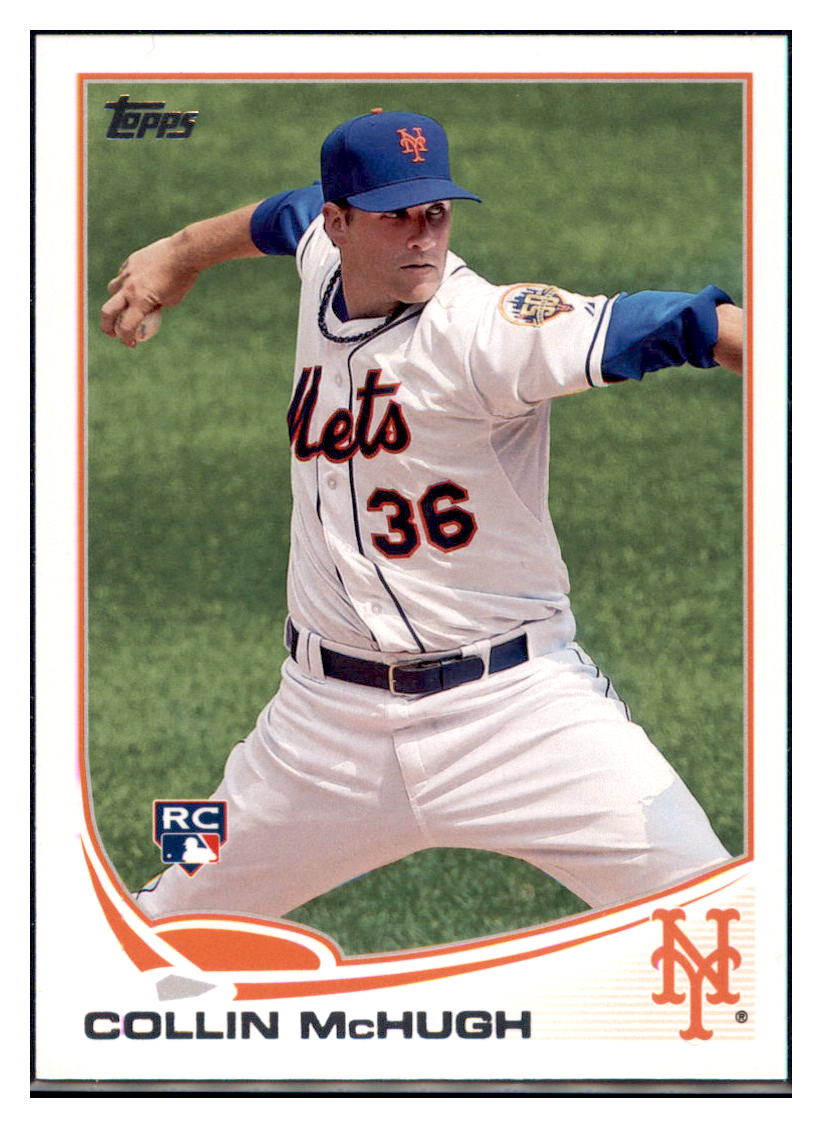 2013 Topps Collin McHugh New York Mets #529 Baseball card   M32P1 simple Xclusive Collectibles