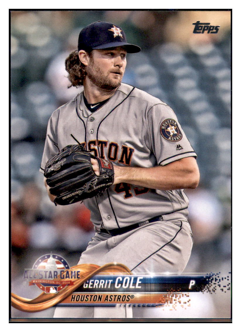2018 Topps Update Gerrit Cole Houston Astros #US240 Baseball card M32P1 simple Xclusive Collectibles