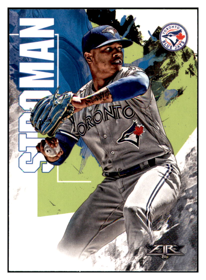 2019 Topps Fire Marcus Stroman Toronto Blue Jays #31 Baseball card M32P1 simple Xclusive Collectibles
