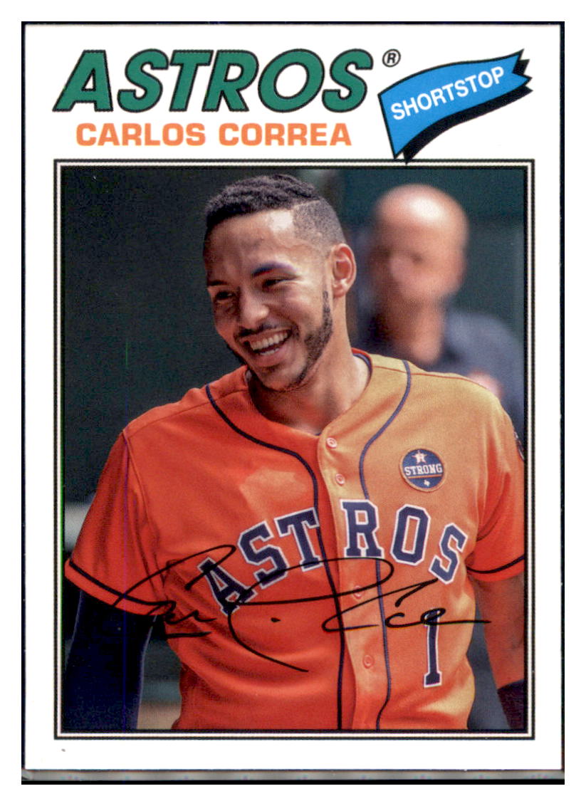 2018 Topps Throwback Thursday Carlos
  Correa  Houston Astros #103 Baseball
  card   M32P1 simple Xclusive Collectibles   