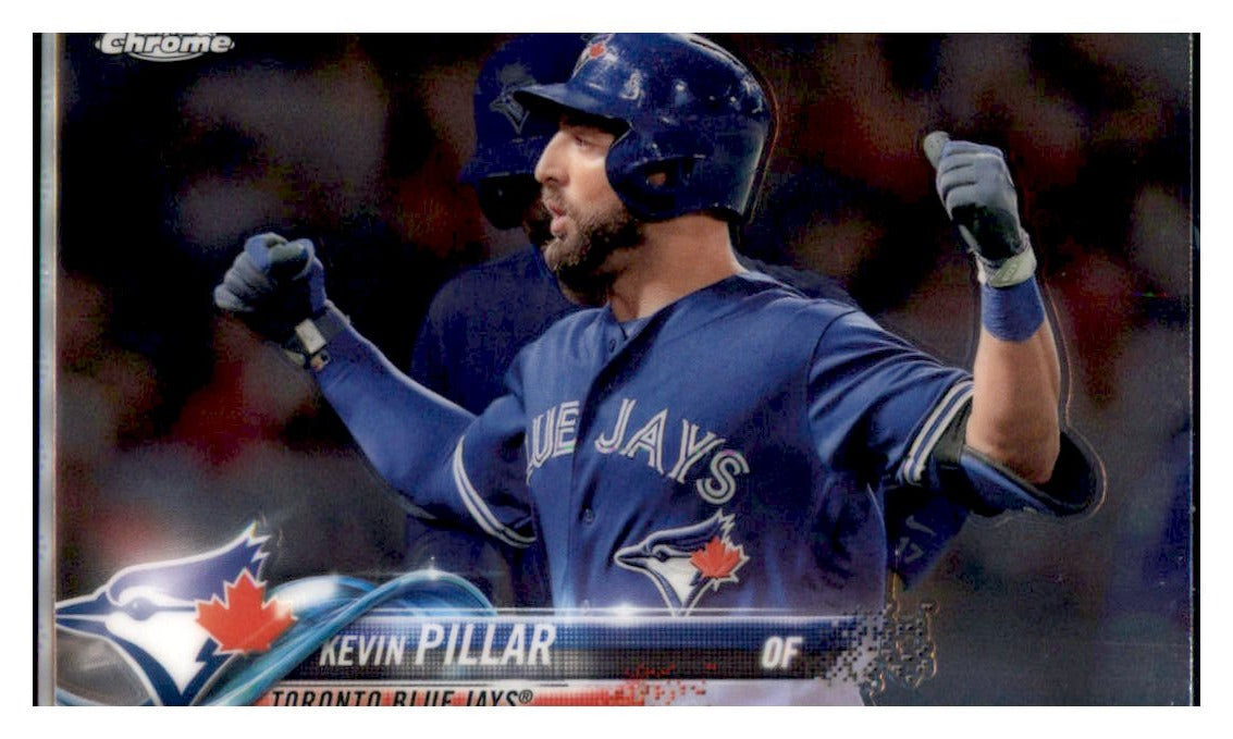 2018 Topps Chrome Kevin Pillar  Toronto Blue Jays #11 Baseball card   M32P1 simple Xclusive Collectibles   
