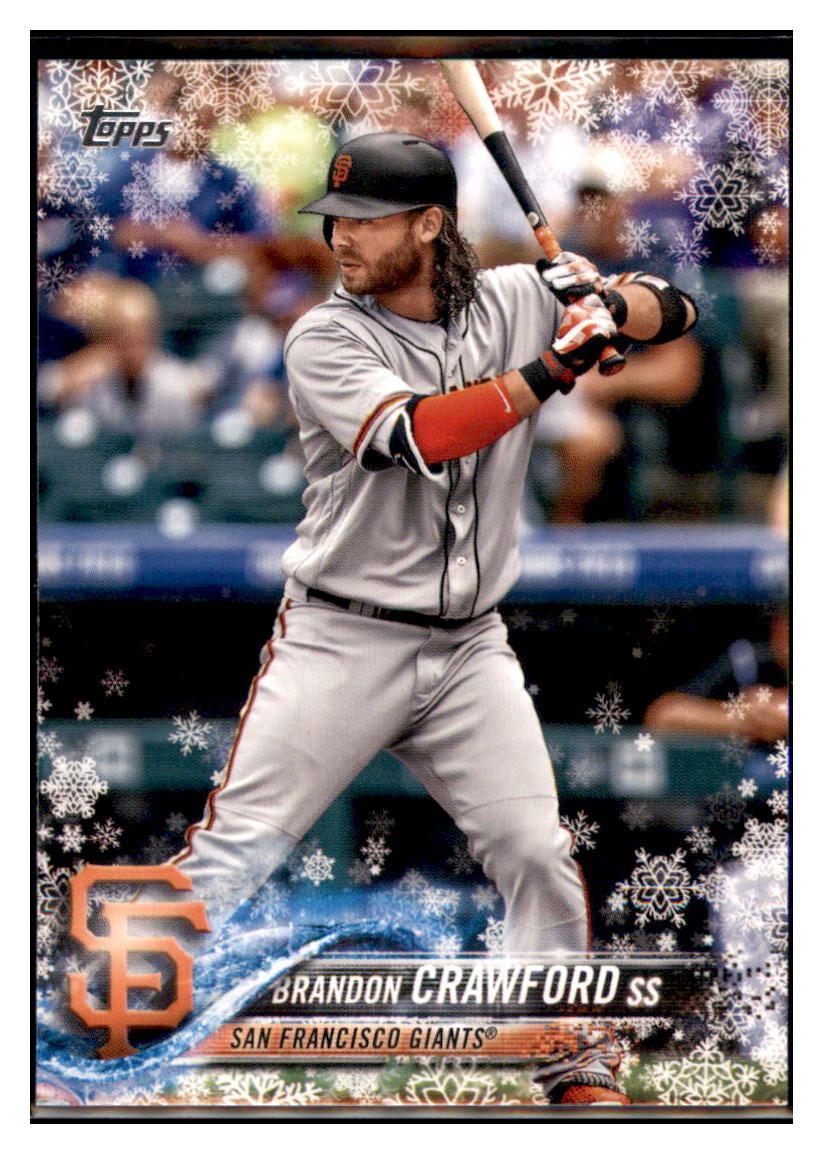 2018 Topps Brandon Crawford San Francisco Giants #585a Baseball
card M32P1 simple Xclusive Collectibles