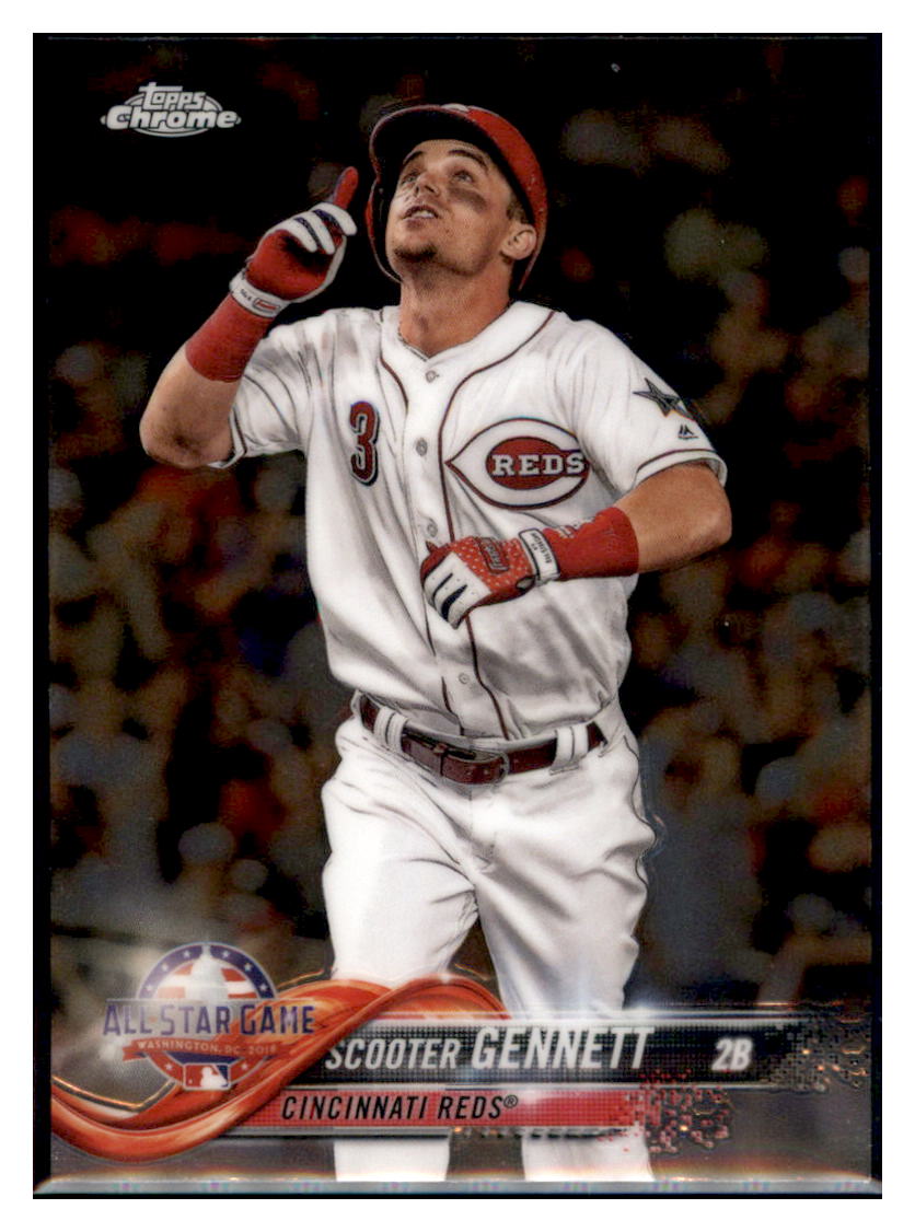 2018 Topps Chrome Update Edition Scooter
Gennett Cincinnati Reds #HMT91
Baseball card M32P1 simple Xclusive Collectibles