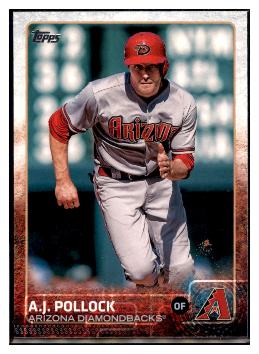 2015 Topps A.J. Pollock  Arizona Diamondbacks #572 Baseball
  card   M32P1 simple Xclusive Collectibles   