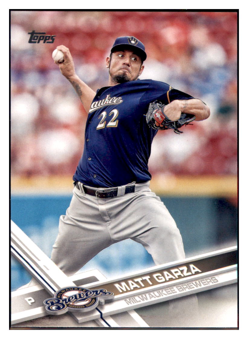 2017 Topps Milwaukee Brewers Matt Garza  Milwaukee Brewers #MIL-16
  Baseball card   M32P1 simple Xclusive Collectibles