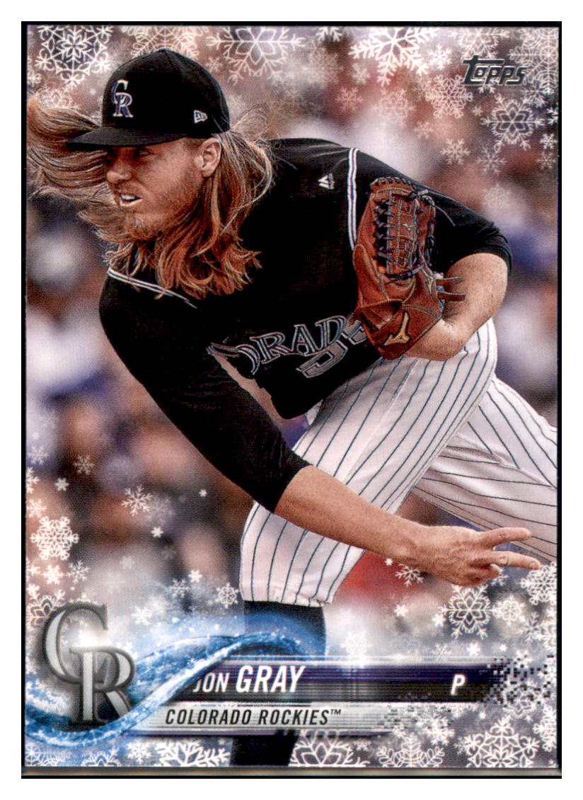 2018 Topps Holiday Jon Gray  Colorado Rockies #HMW22 Baseball card   M32P1 simple Xclusive Collectibles
