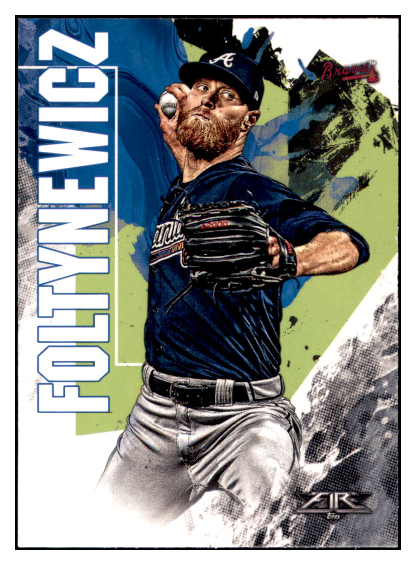 2019 Topps Fire Mike Foltynewicz  Atlanta Braves #45 Baseball card   M32P1 simple Xclusive Collectibles
