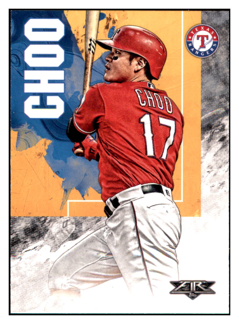 2019 Topps Fire Shin-Soo Choo Texas Rangers #116 Baseball card M32P1 simple Xclusive Collectibles