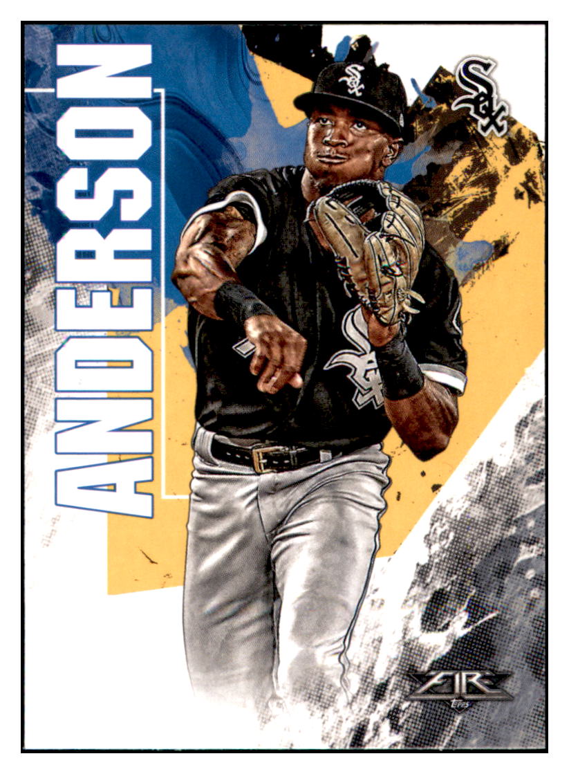 2019 Topps Fire Tim Anderson Chicago White Sox #101 Baseball card M32P1 simple Xclusive Collectibles