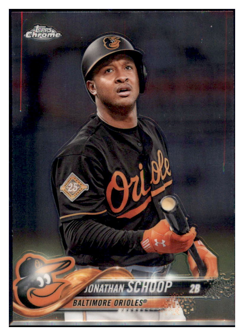2018 Topps Chrome Jonathan Schoop  Baltimore Orioles #98 Baseball card   M32P1 simple Xclusive Collectibles