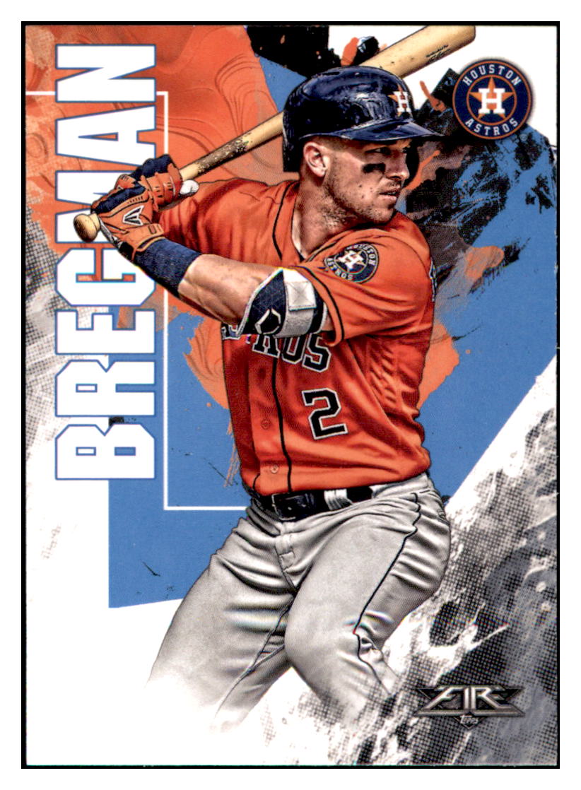 2019 Topps Fire Alex Bregman Houston Astros #72 Baseball card M32P1 simple Xclusive Collectibles
