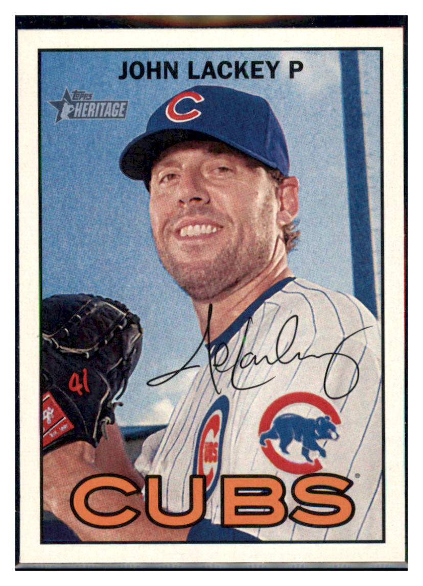 2016 Topps Heritage John Lackey Chicago Cubs #291 Baseball card M32P1 simple Xclusive Collectibles
