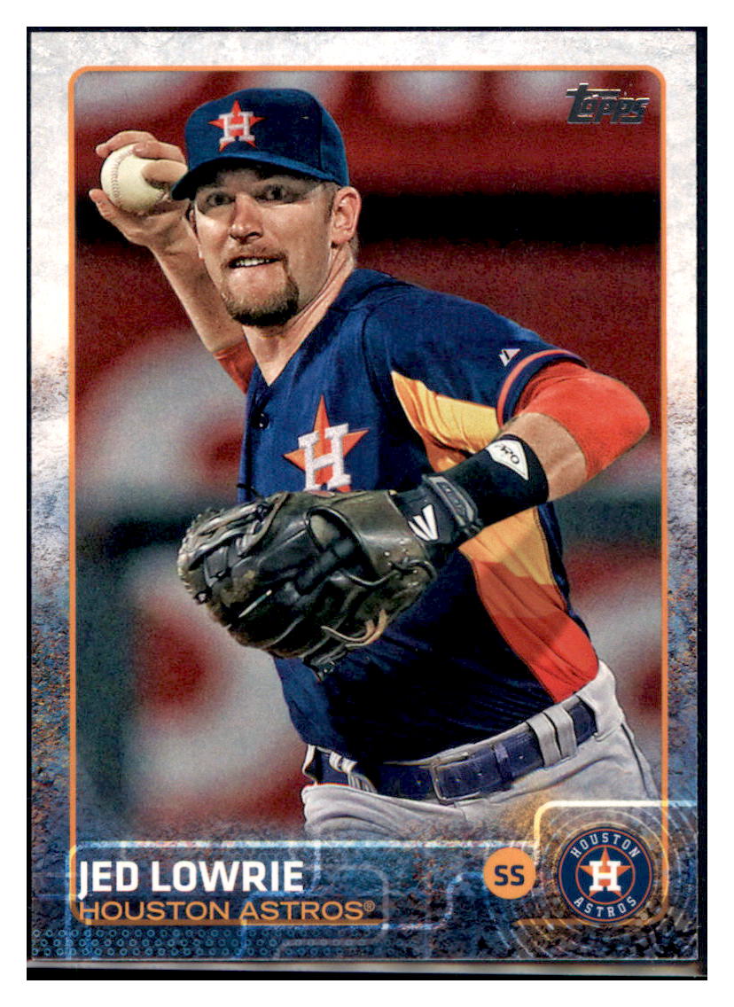 2015 Topps Jed Lowrie Houston Astros #407 Baseball card M32P1 simple Xclusive Collectibles