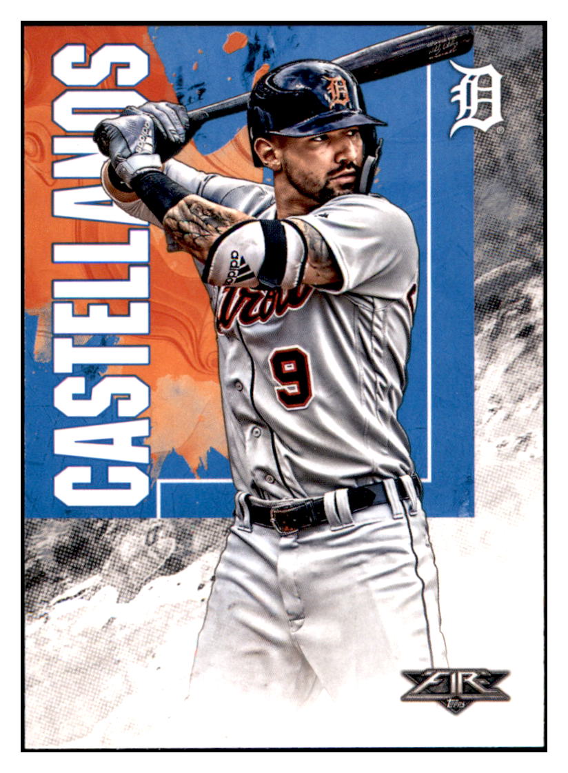 2019 Topps Fire Nicholas Castellanos Detroit Tigers #149 Baseball card M32P1 simple Xclusive Collectibles