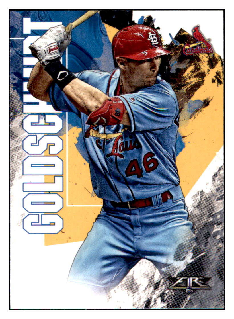 2019 Topps Fire Paul Goldschmidt St. Louis Cardinals #66 Baseball card M32P1 simple Xclusive Collectibles