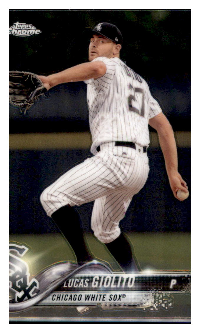 2018 Topps Chrome Lucas Giolito Chicago White Sox #63 Baseball card M32P1 simple Xclusive Collectibles