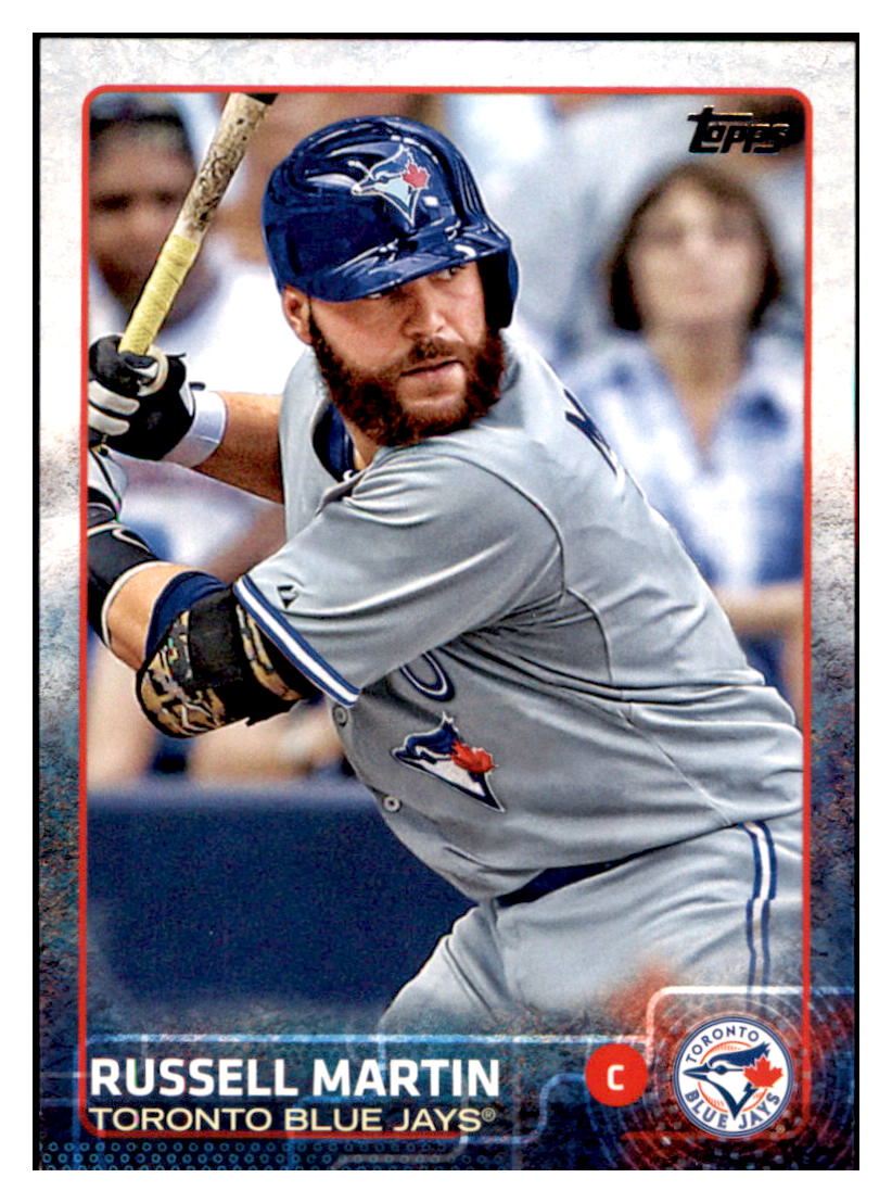 2015 Topps Russell Martin Toronto Blue Jays #436 Baseball card M32P1 simple Xclusive Collectibles