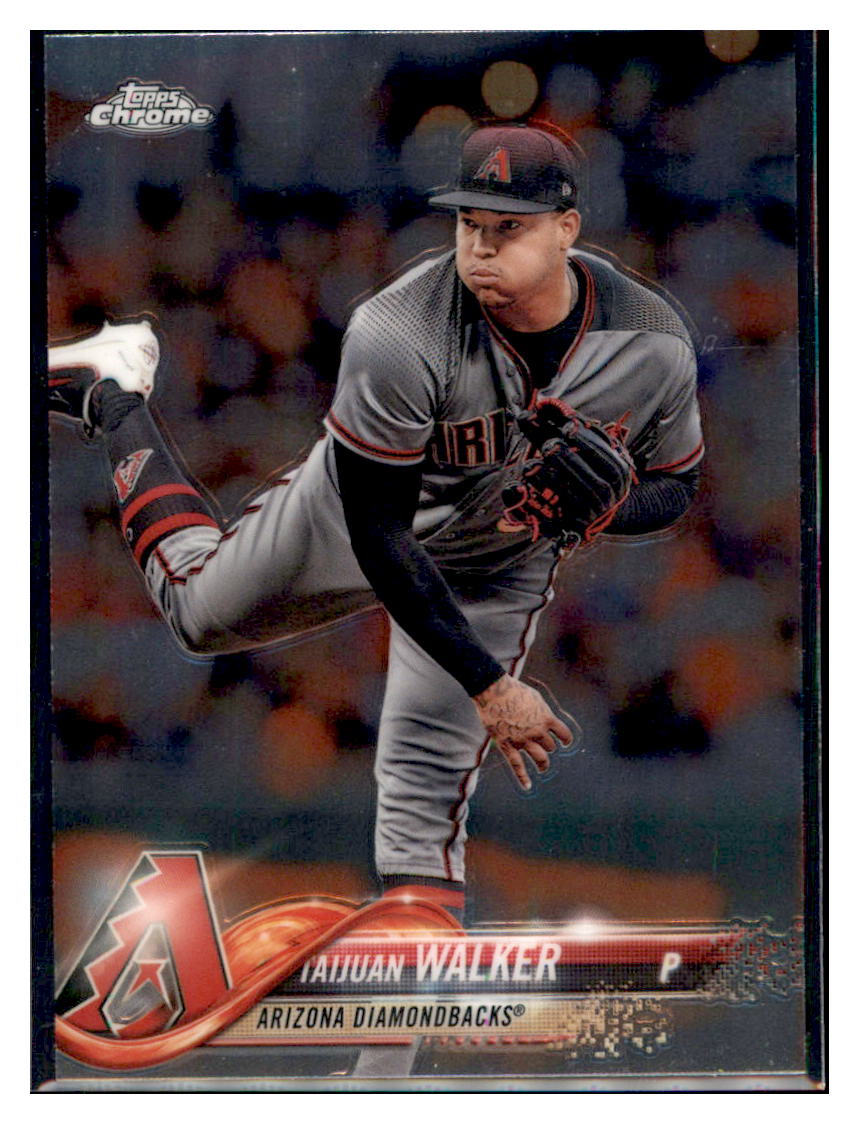 2018 Topps Chrome Taijuan Walker Arizona Diamondbacks #19 Baseball card M32P1 simple Xclusive Collectibles