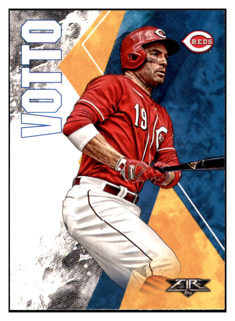 2019 Topps Fire Joey Votto Cincinnati Reds #194 Baseball card M32P1 simple Xclusive Collectibles