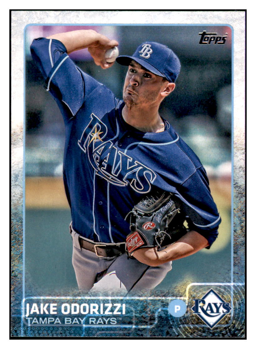 2015 Topps Jake Odorizzi  Tampa Bay Rays #59 Baseball card   M32P1 simple Xclusive Collectibles
