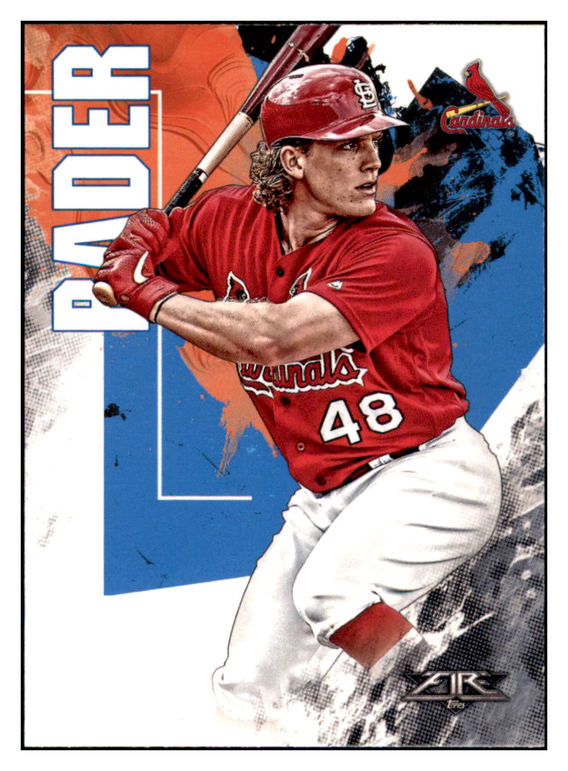 2019 Topps Fire Harrison Bader  St. Louis Cardinals #43 Baseball card   M32P1 simple Xclusive Collectibles   