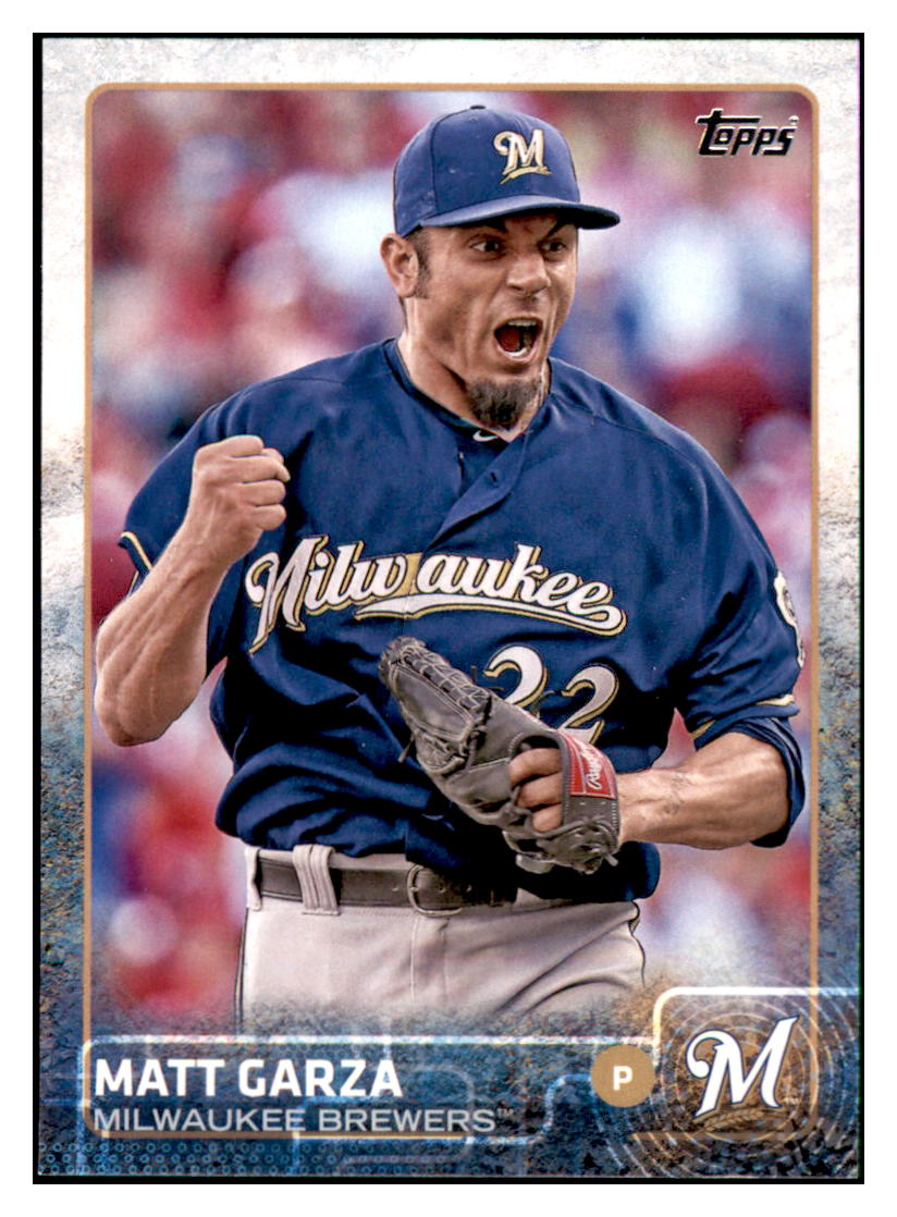 2015 Topps Matt Garza  Milwaukee Brewers #56 Baseball card   M32P1 simple Xclusive Collectibles