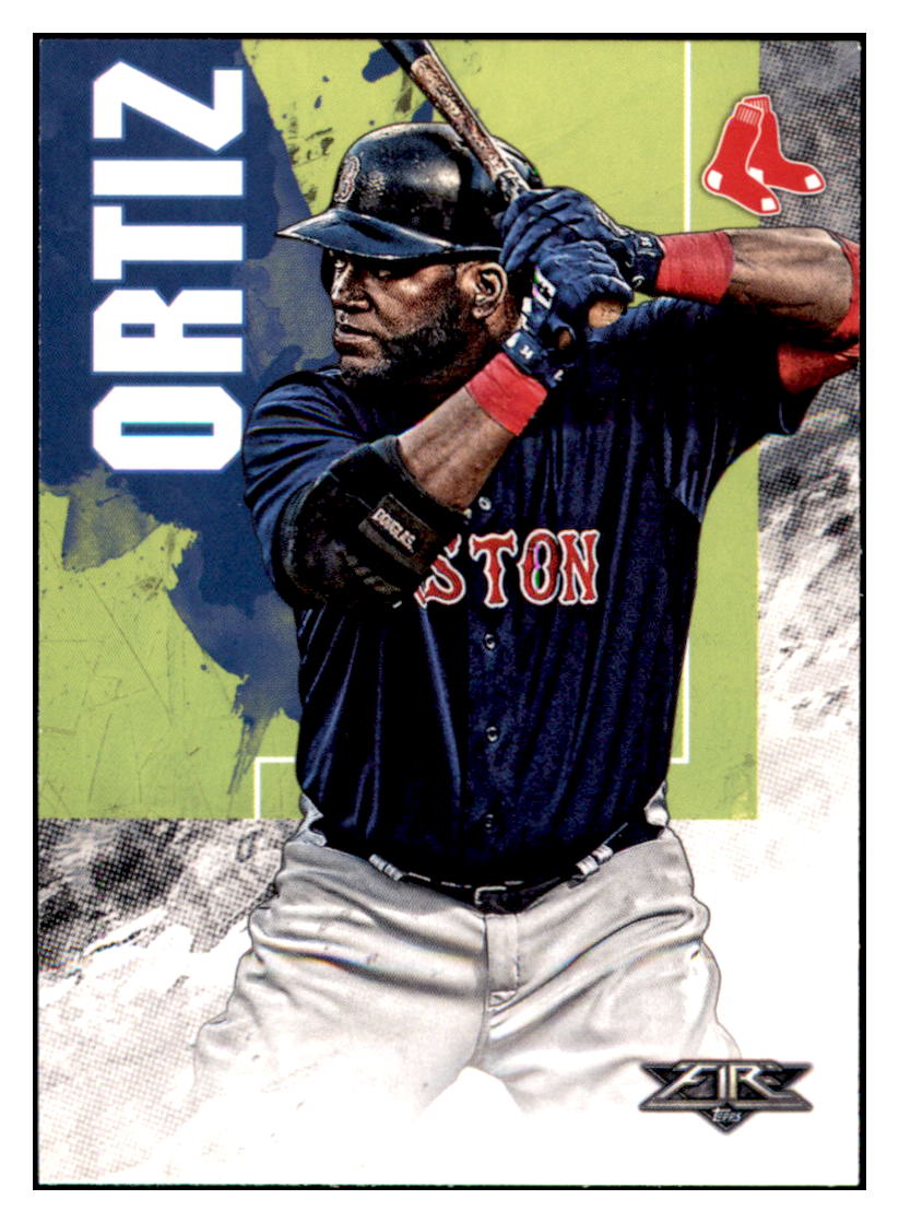 2019 Topps Fire David Ortiz  Boston Red Sox #93 Baseball card   M32P1 simple Xclusive Collectibles