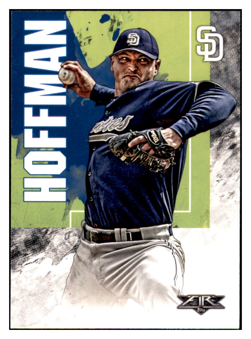 2019 Topps Fire Trevor Hoffman San Diego Padres #63 Baseball card M32P1 simple Xclusive Collectibles