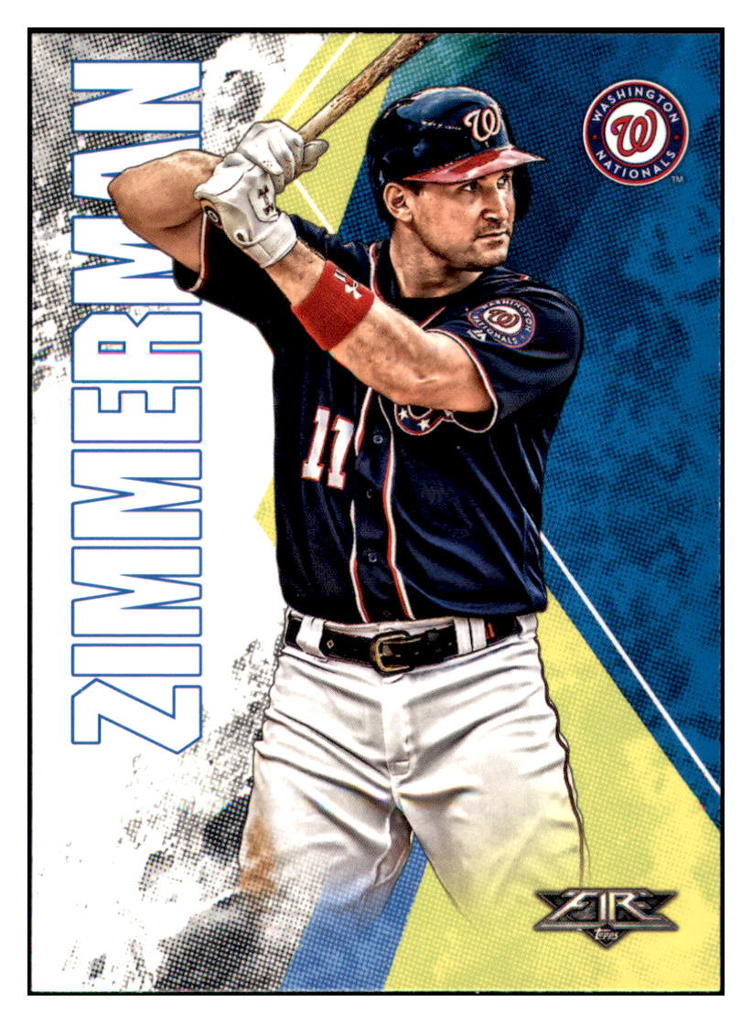 2019 Topps Fire Ryan Zimmerman Washington Nationals #124 Baseball
card M32P1_1a simple Xclusive Collectibles
