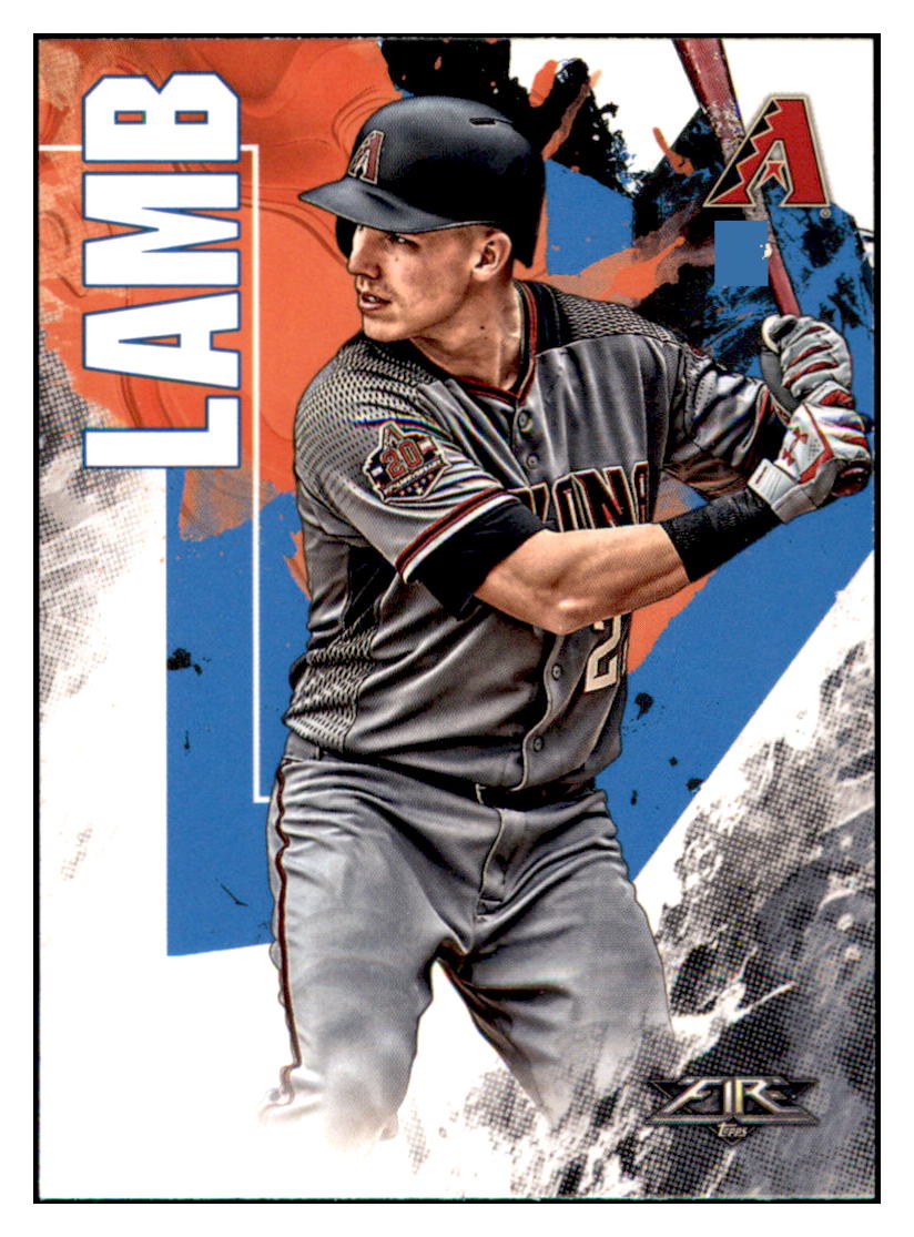 2019 Topps Fire Jake Lamb Arizona Diamondbacks #33 Baseball card M32P1 simple Xclusive Collectibles