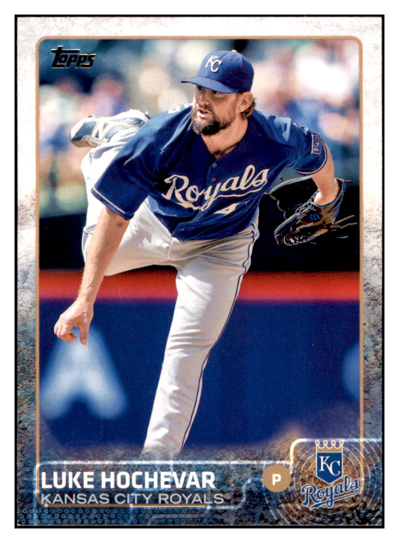 2015 Topps Luke Hochevar  Kansas City Royals #609 Baseball card   M32P1 simple Xclusive Collectibles