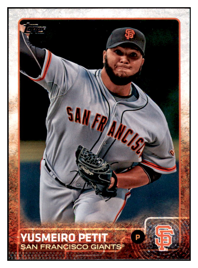 2015 Topps Yusmeiro Petit San Francisco Giants #517 Baseball
card M32P1 simple Xclusive Collectibles