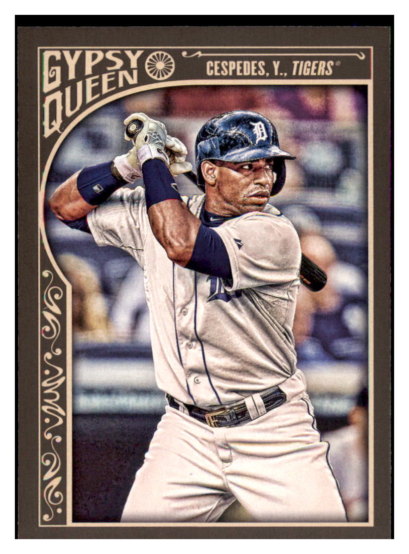 2015 Topps Gypsy Queen Yoenis
Cespedes Detroit Tigers #108 Baseball
card M32P1 simple Xclusive Collectibles