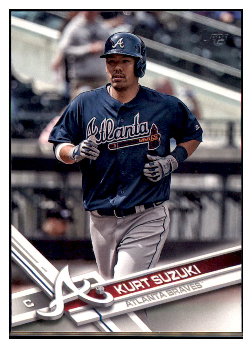 2017 Topps Update Kurt Suzuki Atlanta Braves #US207 Baseball card M32P2 simple Xclusive Collectibles