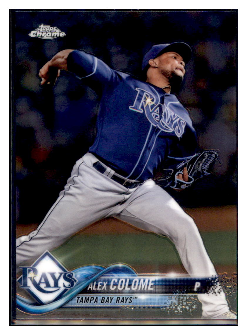2018 Topps Chrome Alex Colome  Tampa Bay Rays #30 Baseball card   M32P2 simple Xclusive Collectibles