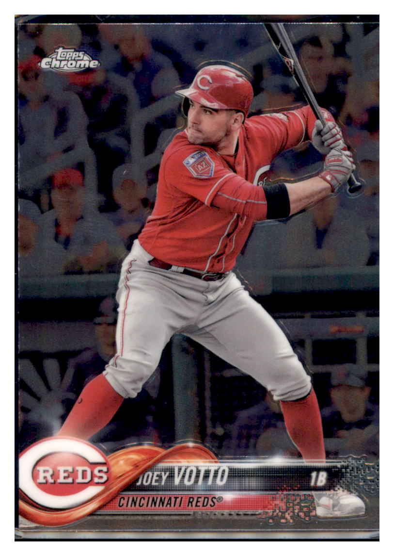2018 Topps Chrome Joey Votto Cincinnati Reds #123 Baseball card M32P2 simple Xclusive Collectibles