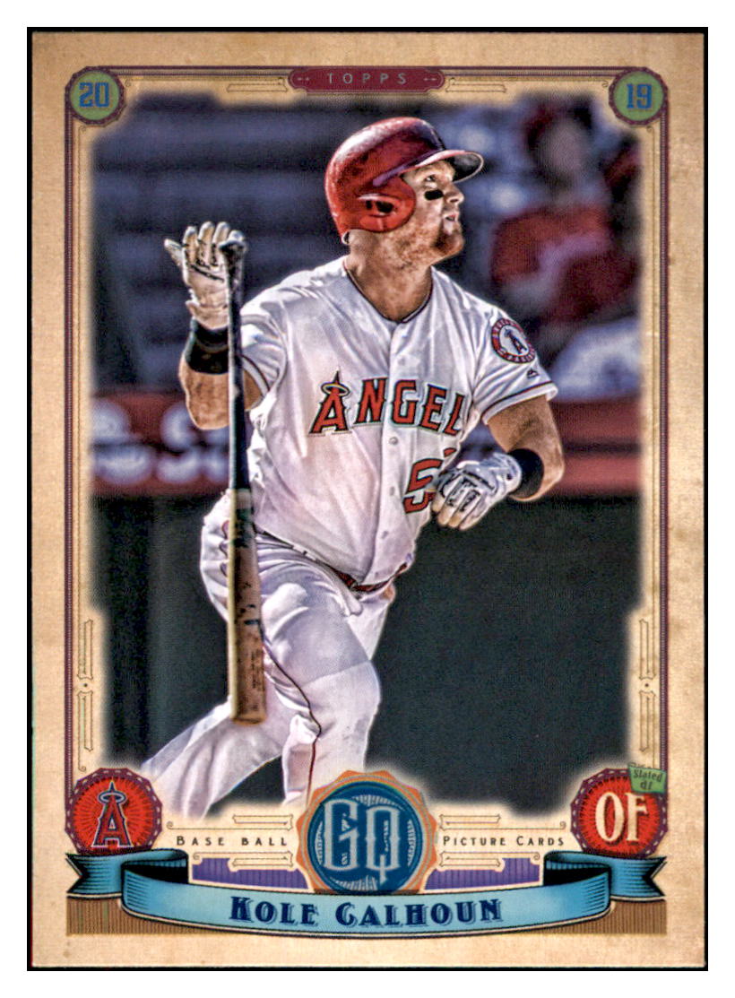 2019 Topps Gypsy Queen Kole Calhoun Los Angeles Angels #219 Baseball card M32P2 simple Xclusive Collectibles