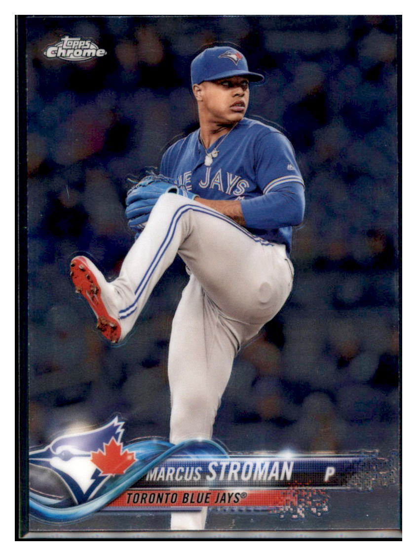2018 Topps Chrome Marcus Stroman  Toronto Blue Jays #2 Baseball card   M32P2 simple Xclusive Collectibles