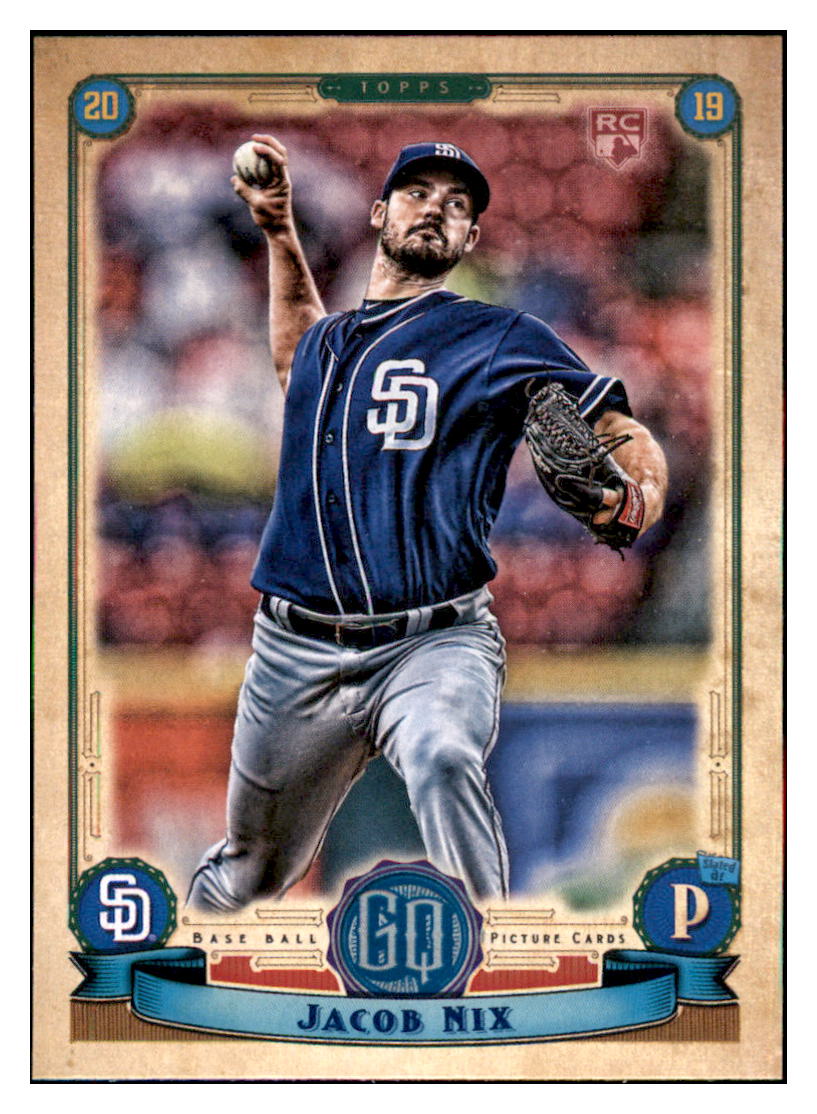 2019 Topps Gypsy Queen Jacob Nix San Diego Padres #16 Baseball card M32P2 simple Xclusive Collectibles