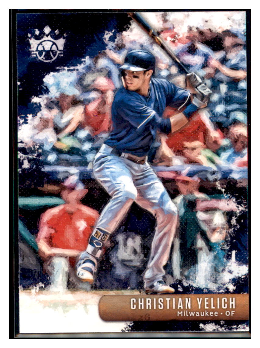 2019 Panini Diamond Kings Christian
  Yelich  Milwaukee Brewers #138 Baseball
  card   M32P2 simple Xclusive Collectibles   