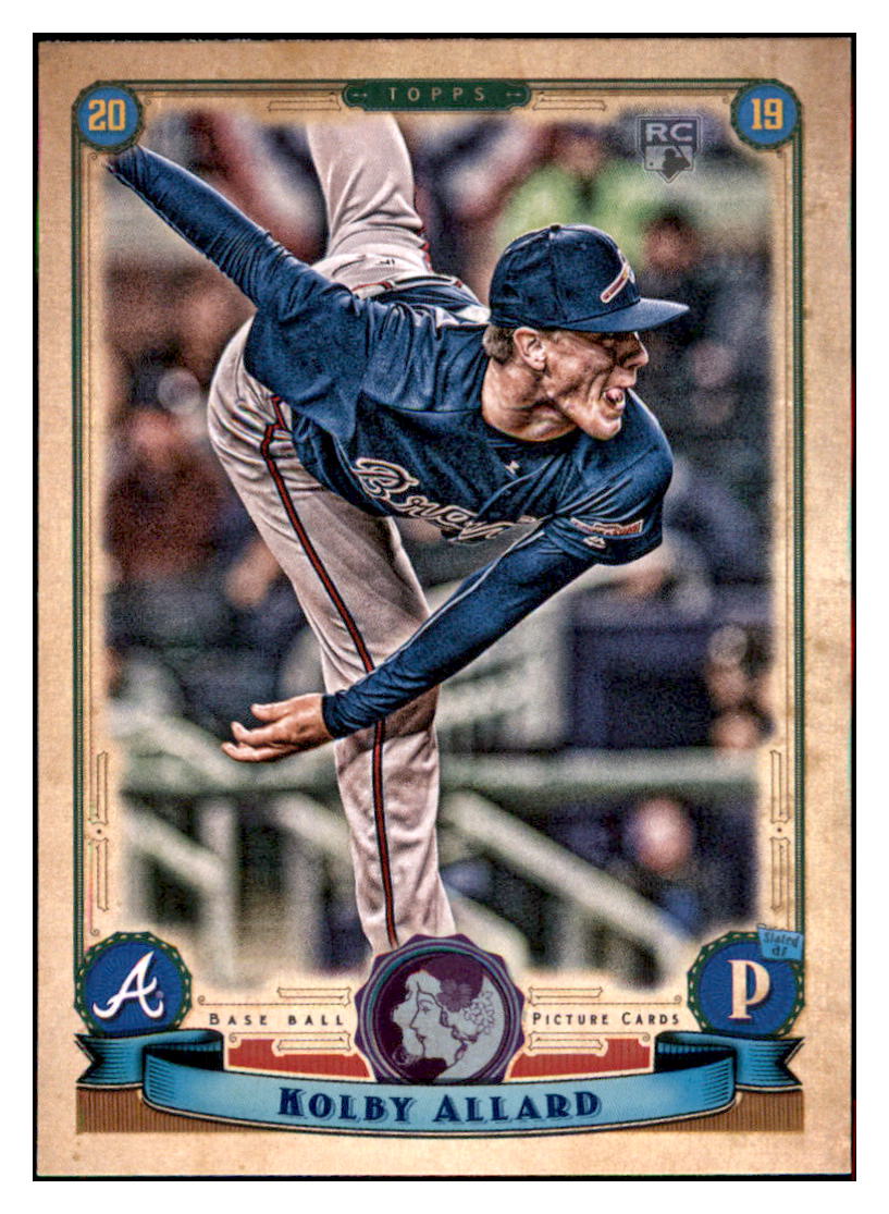 2019 Topps Gypsy Queen Kolby Allard Atlanta Braves #25 Baseball card M32P2 simple Xclusive Collectibles