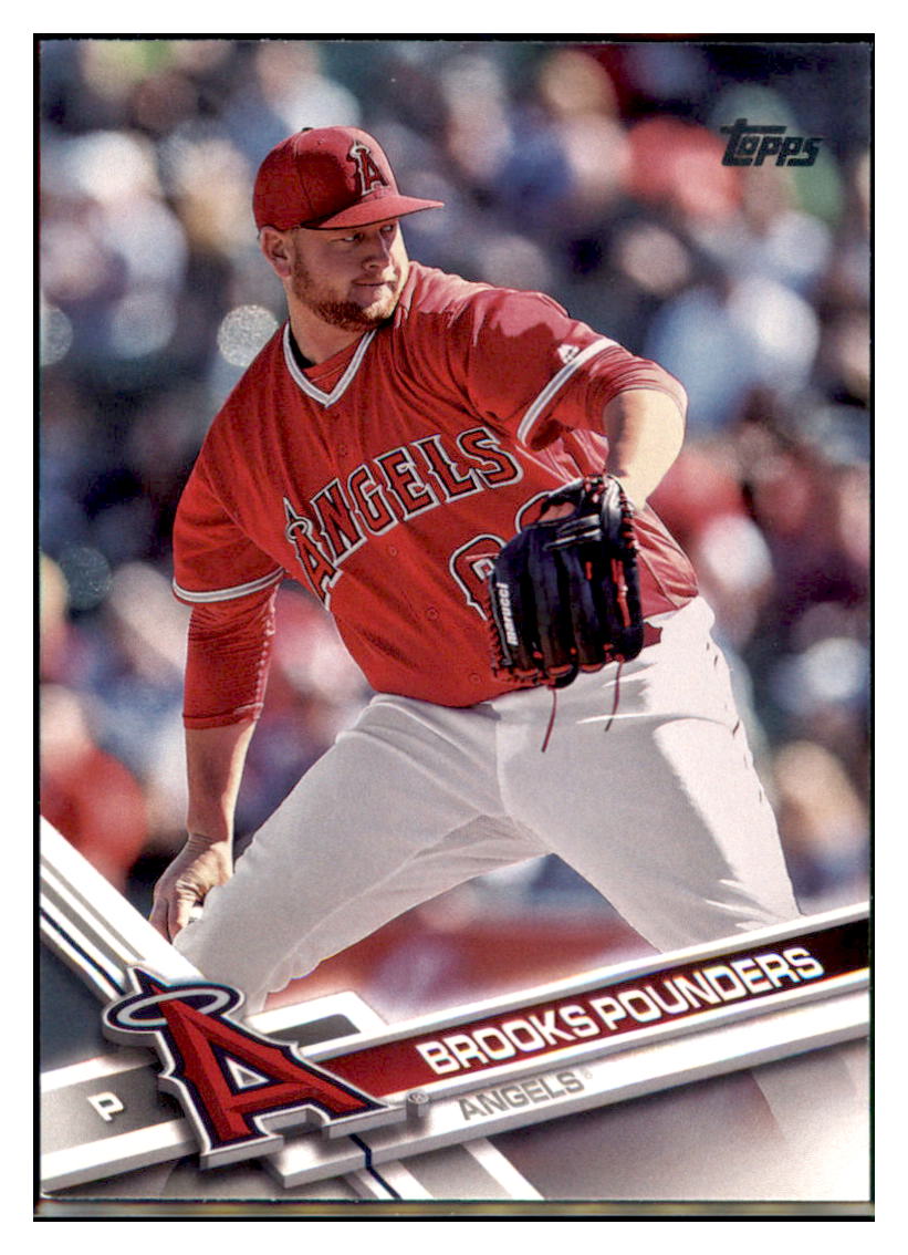 2017 Topps Update Brooks Pounders Los Angeles Angels #US129 Baseball card   M32P2 simple Xclusive Collectibles   