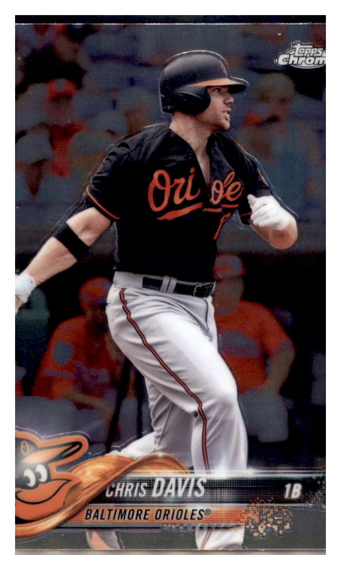 2018 Topps Chrome Chris Davis  Baltimore Orioles #16 Baseball card   M32P2 simple Xclusive Collectibles