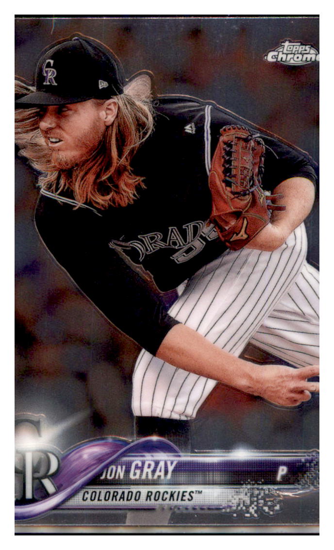 2018 Topps Chrome Jon Gray  Colorado Rockies #171 Baseball card   M32P2 simple Xclusive Collectibles