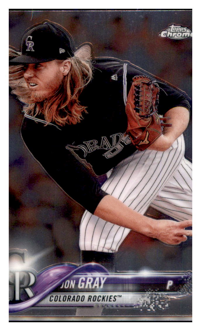 2018 Topps Chrome Jon Gray  Colorado Rockies #171 Baseball card   M32P2 simple Xclusive Collectibles   