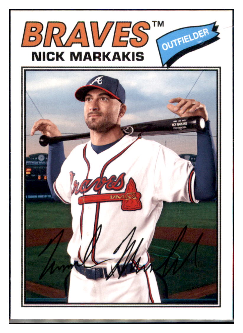 2019 Topps Heritage Nick Markakis Atlanta Braves #CCR-NM Baseball card M32P2 simple Xclusive Collectibles