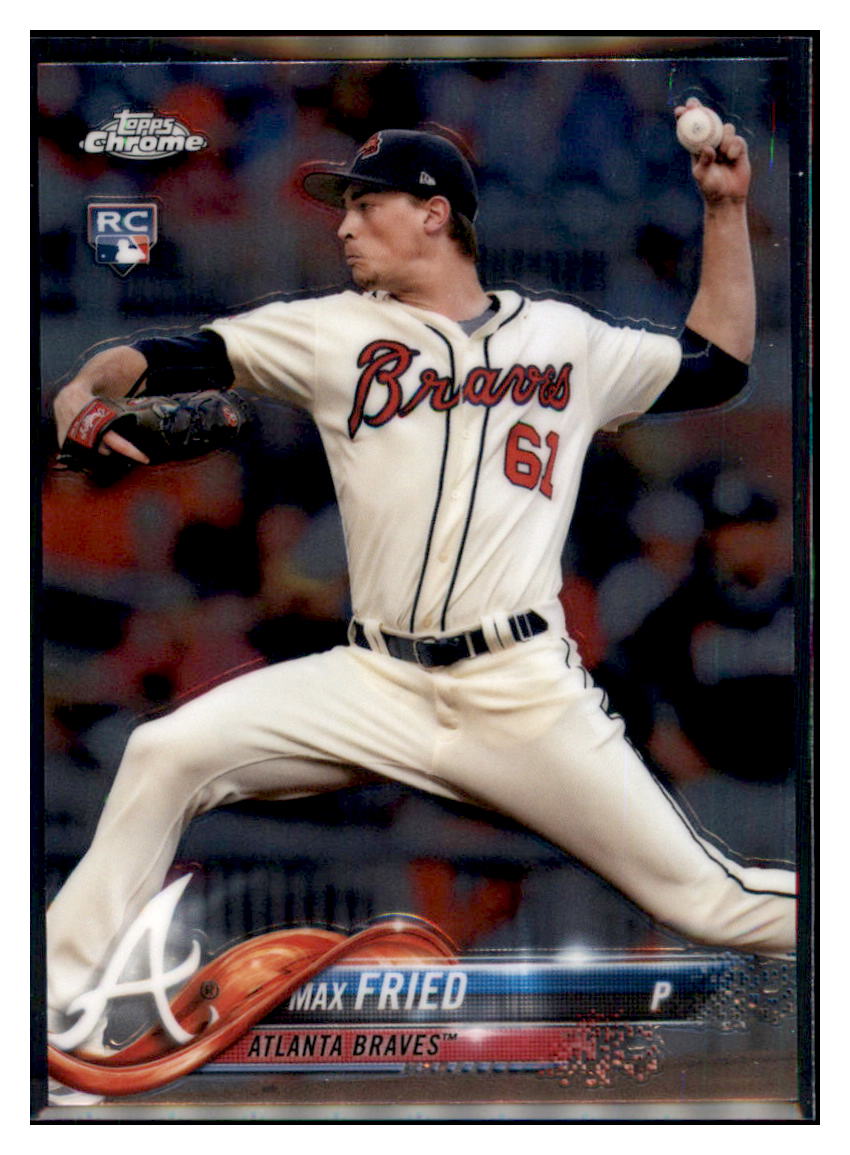2018 Topps Chrome Max Fried  Atlanta Braves #66 Baseball card   M32P2 simple Xclusive Collectibles   