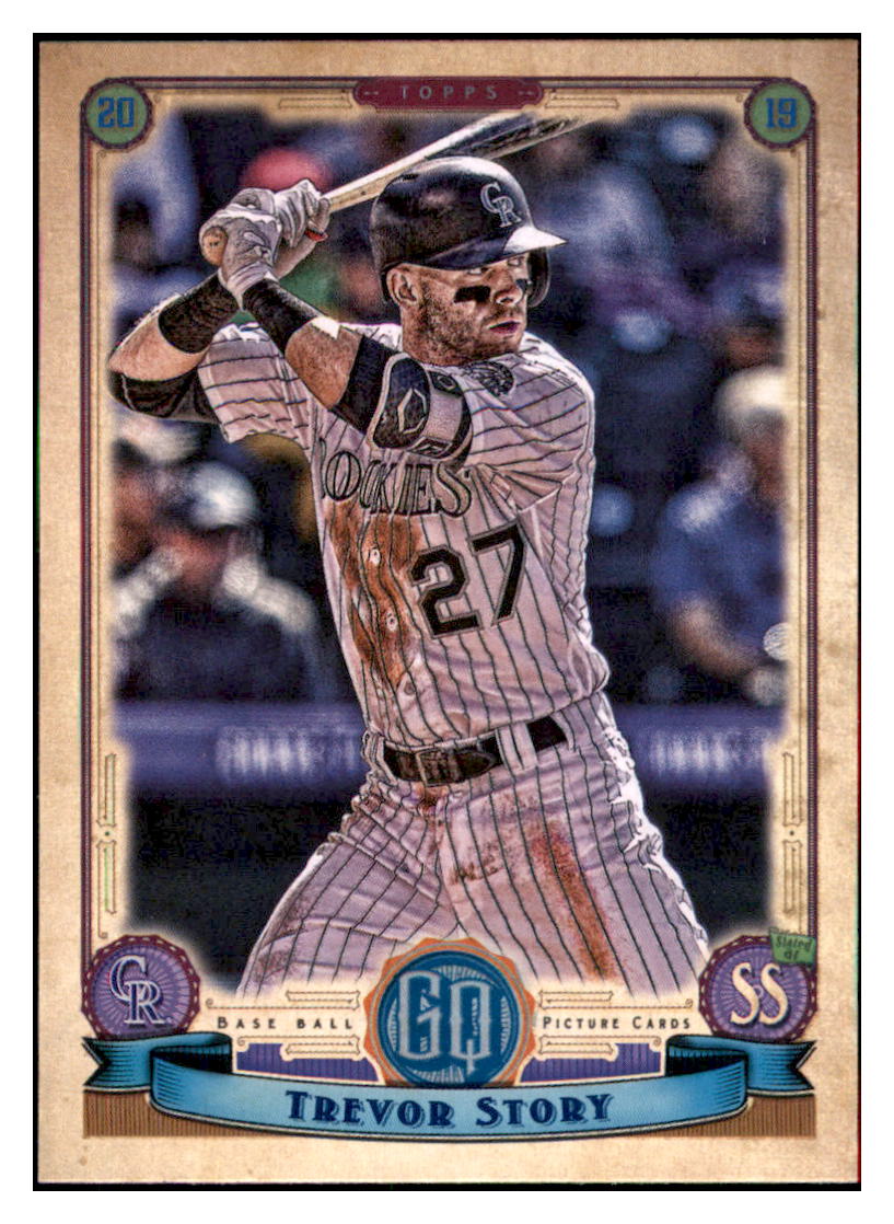2019 Topps Gypsy Queen Trevor Story Colorado Rockies #153 Baseball card M32P2 simple Xclusive Collectibles