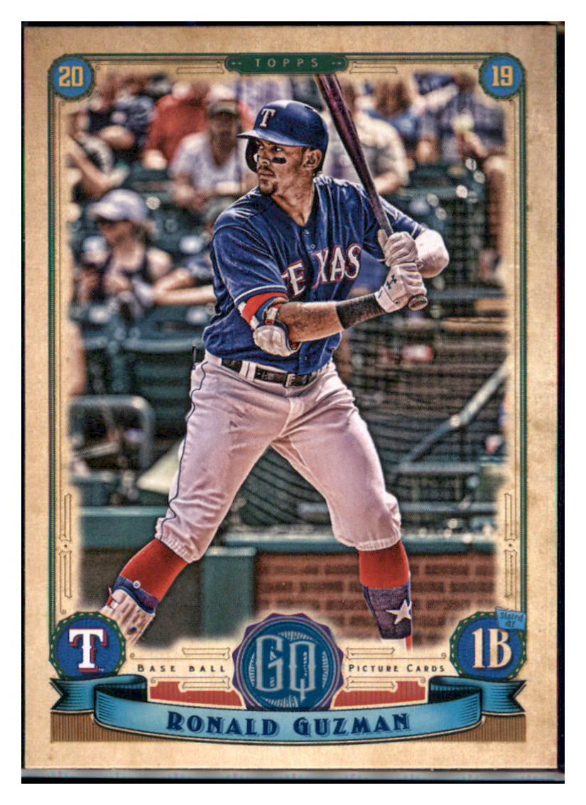 2019 Topps Gypsy Queen Ronald Guzman Texas Rangers #80 Baseball card M32P2 simple Xclusive Collectibles